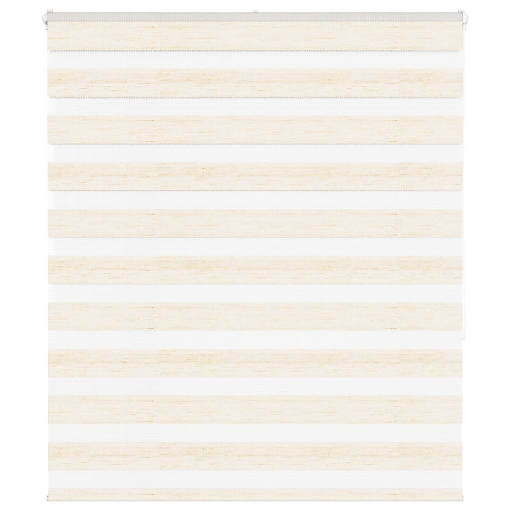 vidaXL Doppelrollo Marmorbeige 120x150cm Stoffbreite 115,9 cm Polyester