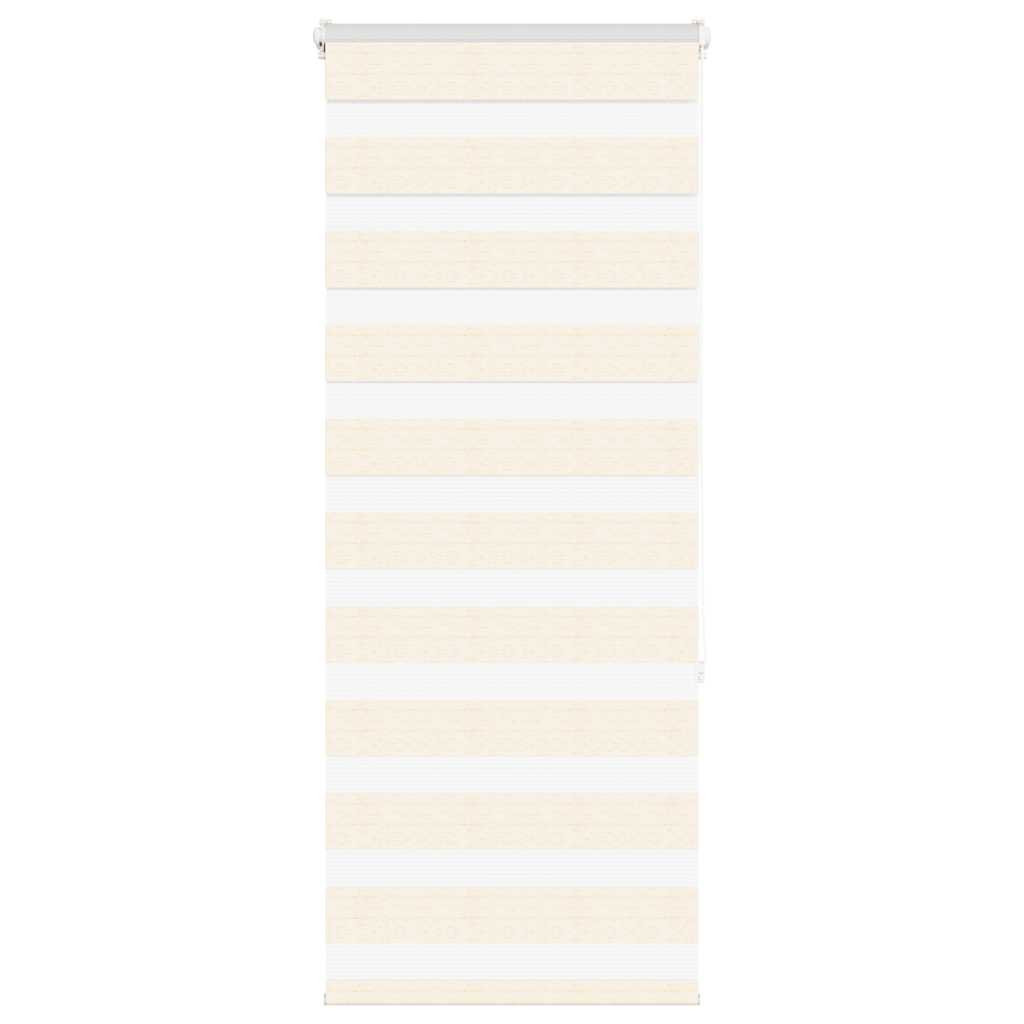 vidaXL Doppelrollo Marmorbeige 60x150 cm Stoffbreite 55,9 cm Polyester