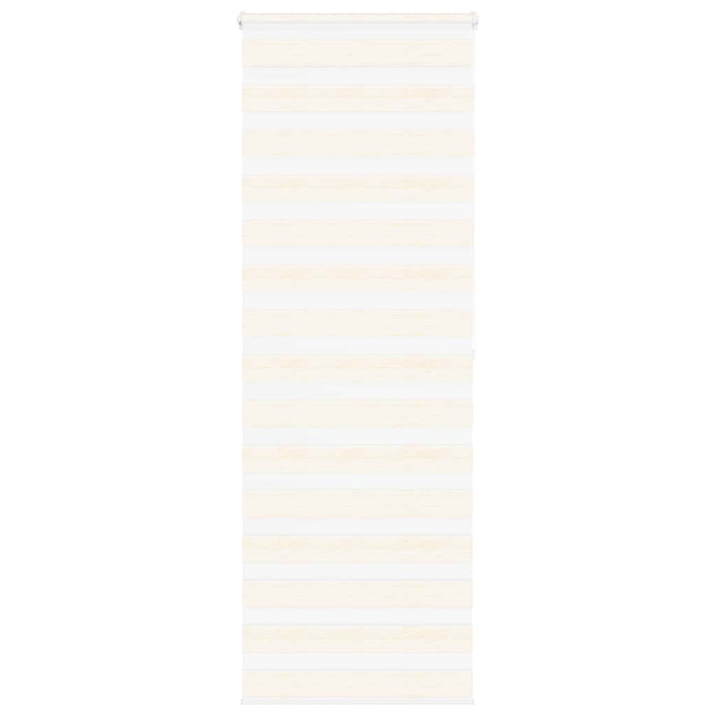 vidaXL Doppelrollo Marmorbeige 85x200 cm Stoffbreite 80,9 cm Polyester