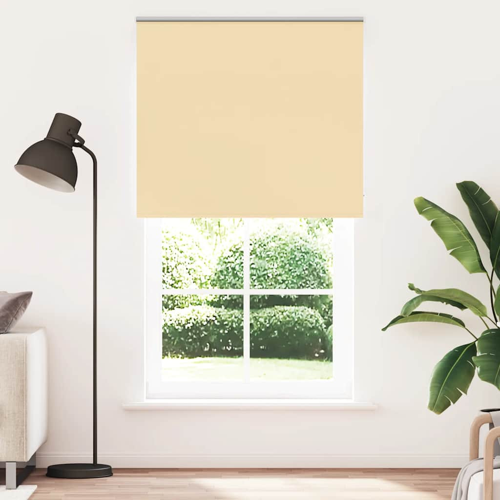 vidaXL Verdunkelungsrollo Beige 135x210 cm Stoffbreite 131,6 cm