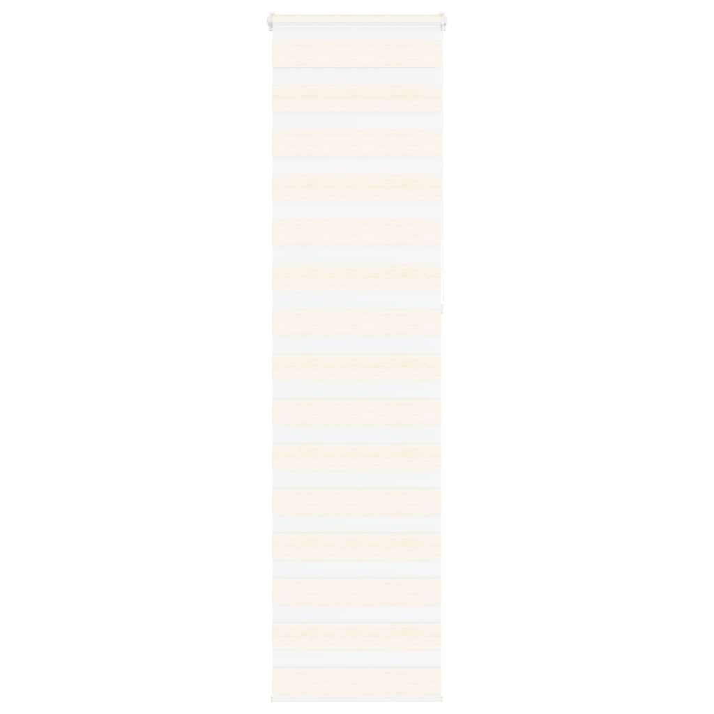 vidaXL Doppelrollo Marmorbeige 60x230 cm Stoffbreite 55,9 cm Polyester
