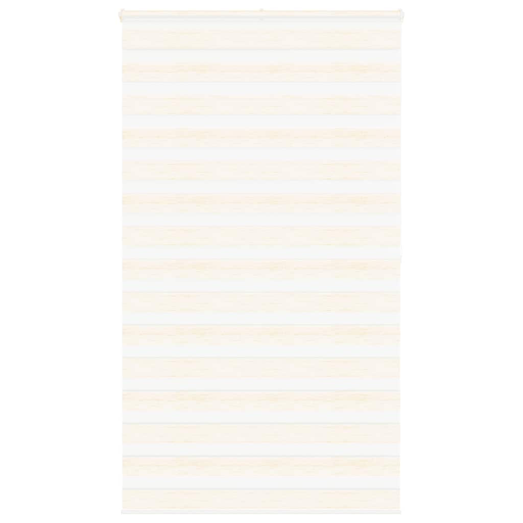 vidaXL Doppelrollo Marmorbeige 130x200cm Stoffbreite 125,9 cm Polyester