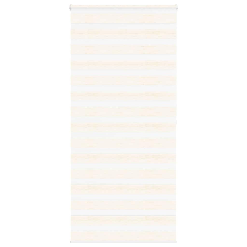 vidaXL Doppelrollo Marmorbeige 95x200 cm Stoffbreite 90,9 cm Polyester