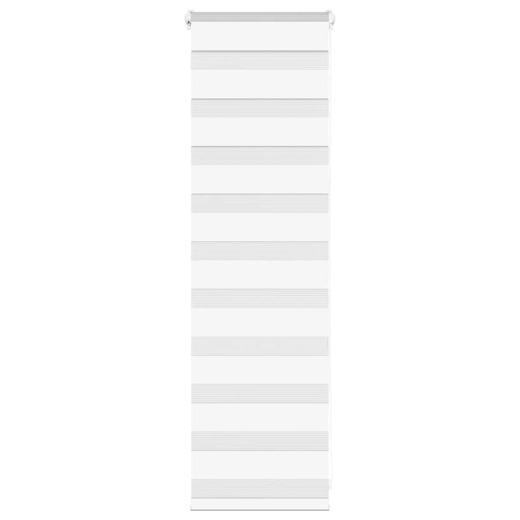 vidaXL Doppelrollo Weiß 50x100 cm Stoffbreite 45,9 cm Polyester