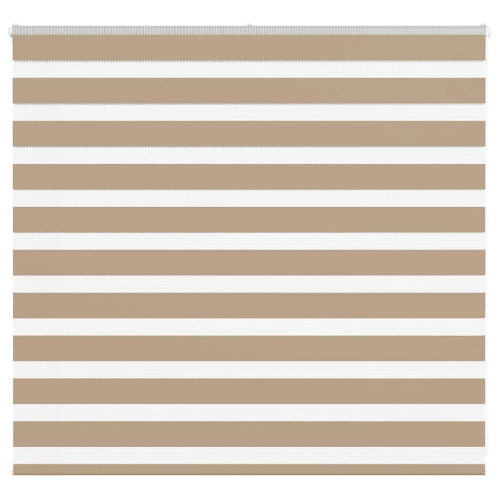vidaXL Doppelrollo Sandbraun 155x100 cm Stoffbreite 150,9 cm Polyester