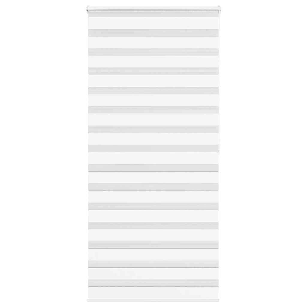 vidaXL Doppelrollo Weiß 115x200 cm Stoffbreite 110,9 cm Polyester
