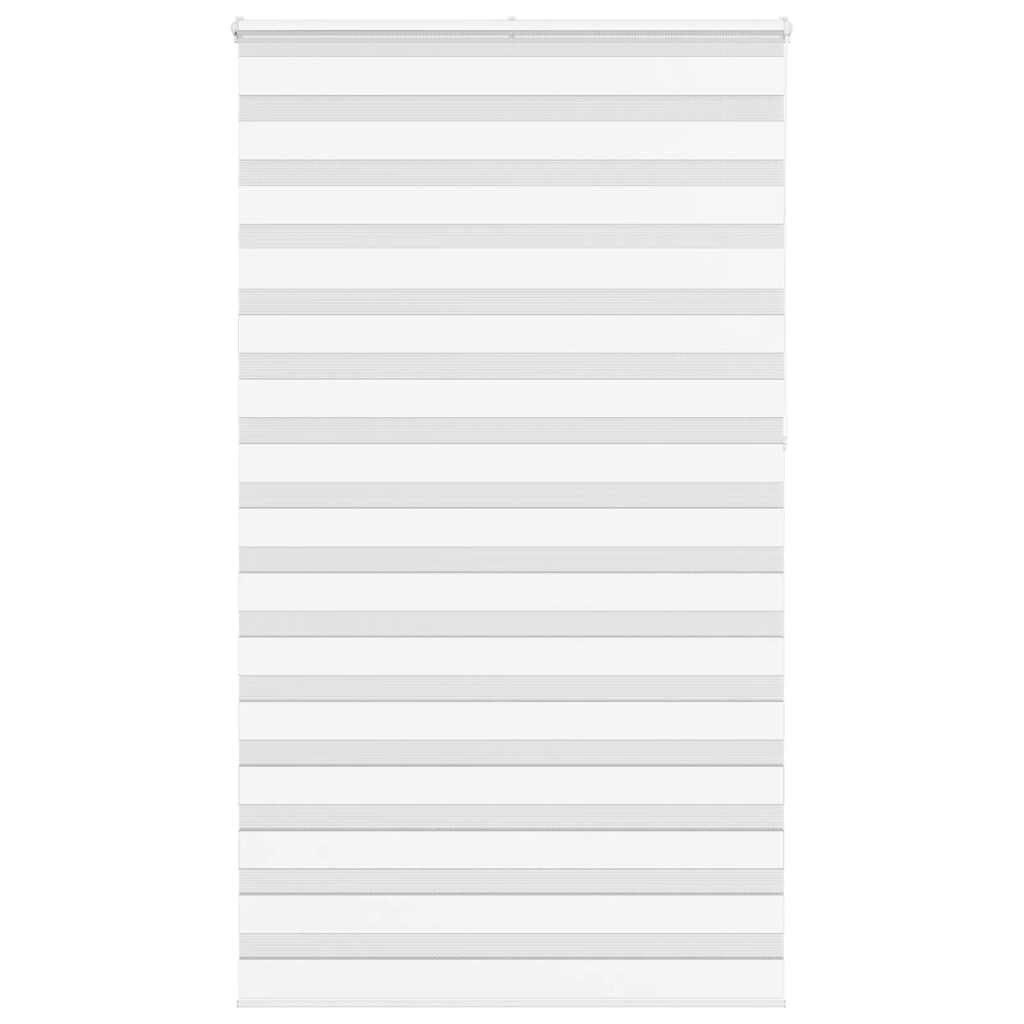 vidaXL Doppelrollo Weiß 135x230 cm Stoffbreite 130,9 cm Polyester