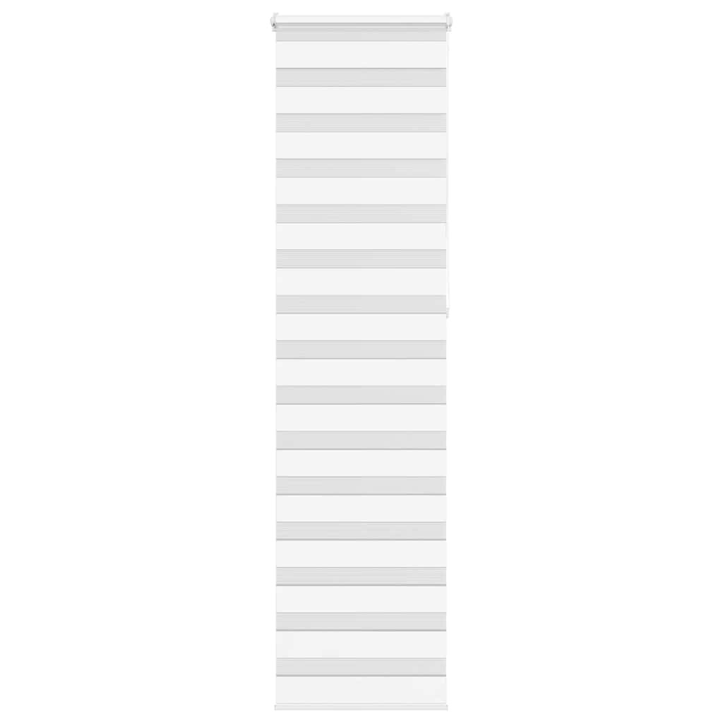vidaXL Doppelrollo Weiß 65x230 cm Stoffbreite 60,9 cm Polyester