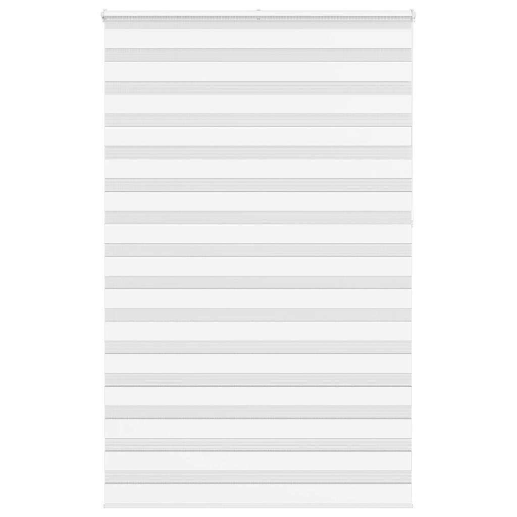 vidaXL Doppelrollo Weiß 145x230 cm Stoffbreite 140,9 cm Polyester