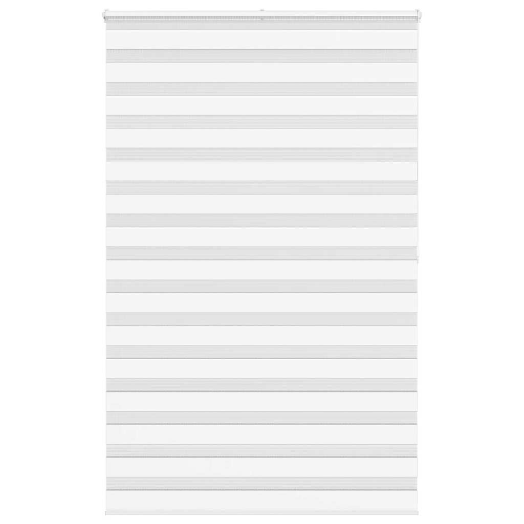 vidaXL Doppelrollo Weiß 145x200 cm Stoffbreite 140,9 cm Polyester