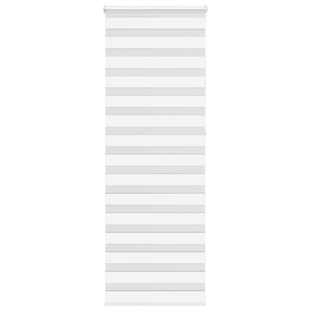 vidaXL Doppelrollo Weiß 75x230 cm Stoffbreite 70,9 cm Polyester