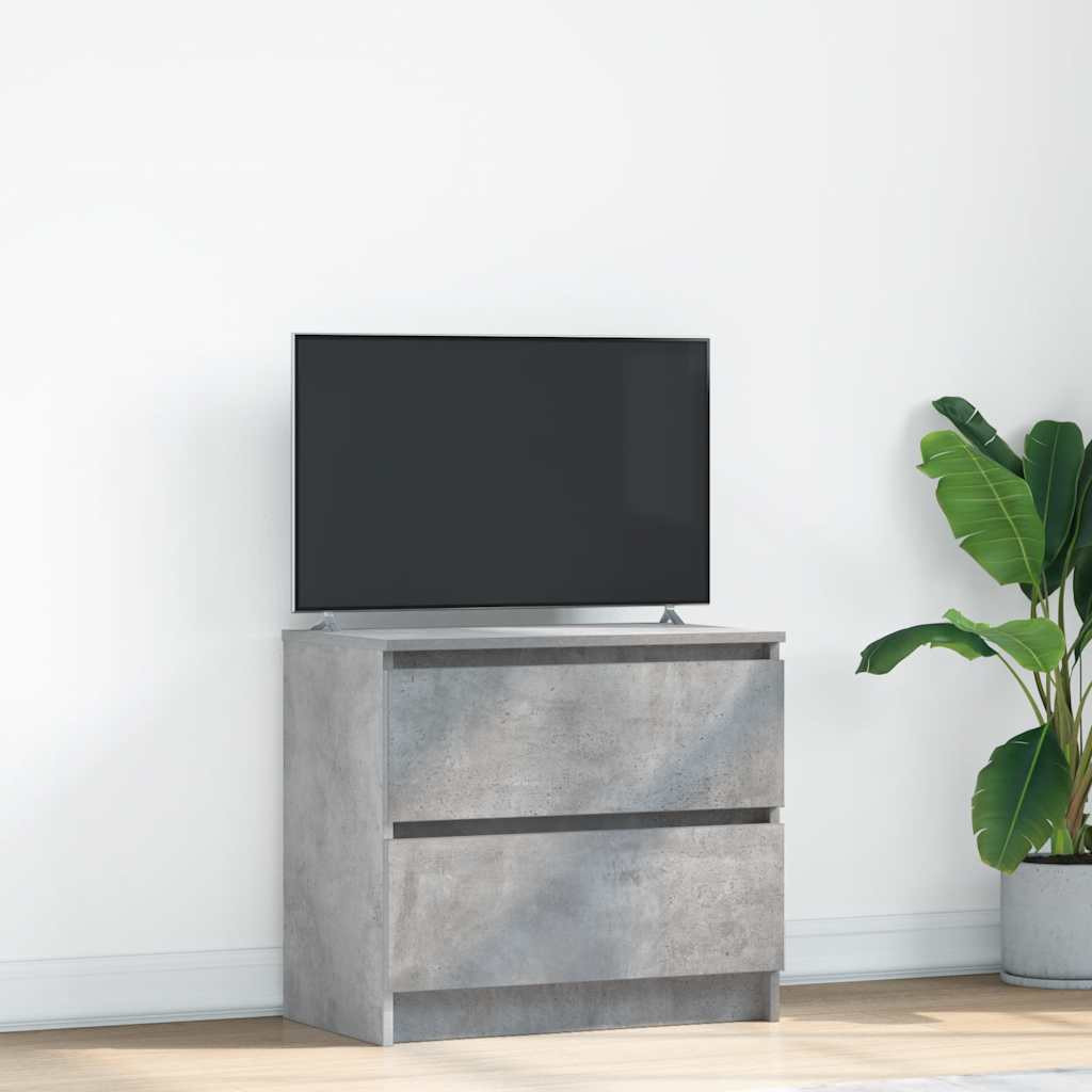 vidaXL TV-Schrank Betongrau 60x35x54 cm Holzwerkstoff