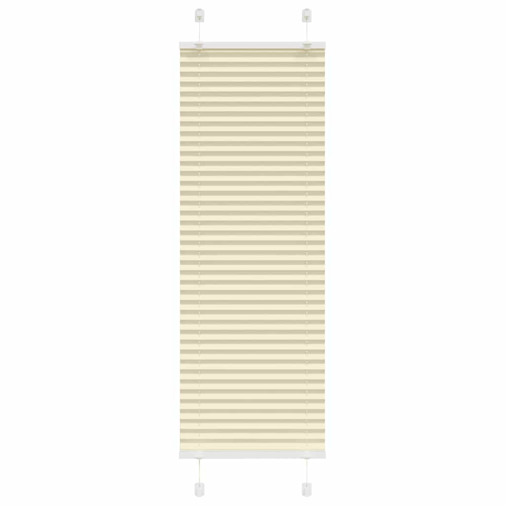vidaXL Plissee Creme 45x150 cm Stoffbreite 44,4 cm Polyester