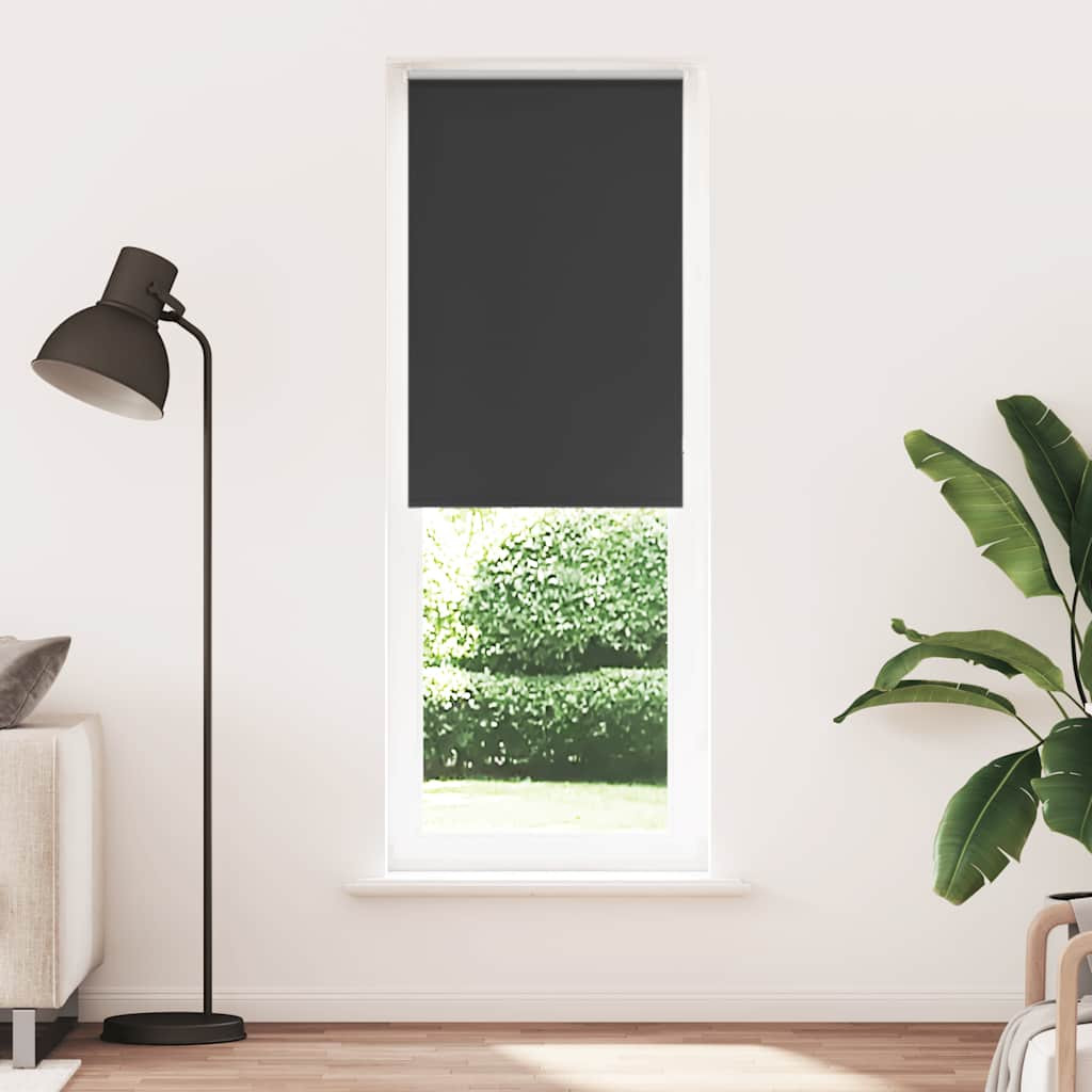 vidaXL Verdunkelungsrollo Schwarz 70x230 cm Stoffbreite 65,7 cm