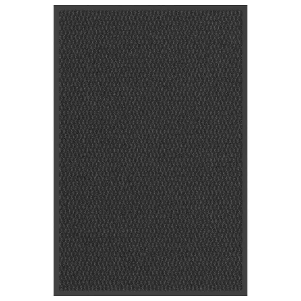 vidaXL Fußmatte Schwarz 60x90 cm