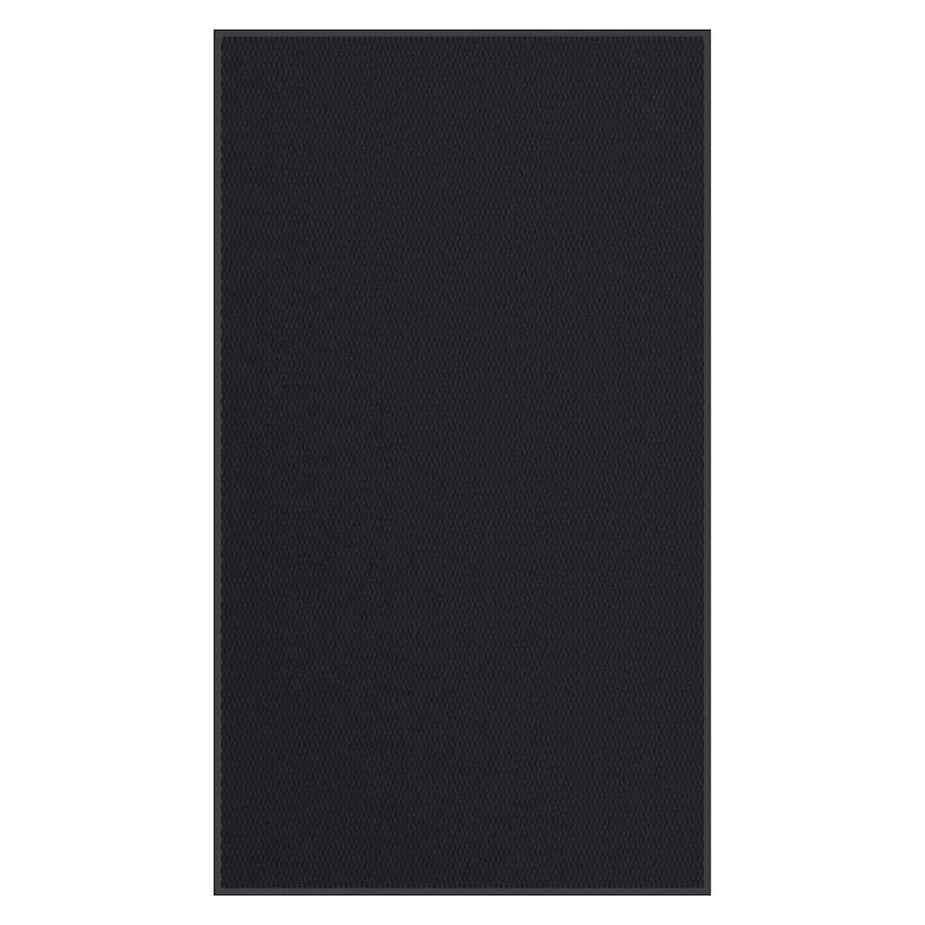 vidaXL Fußmatte Schwarz 115x200 cm