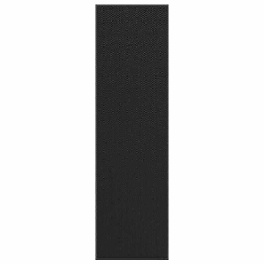 vidaXL Fußmatte Schwarz 115x400 cm