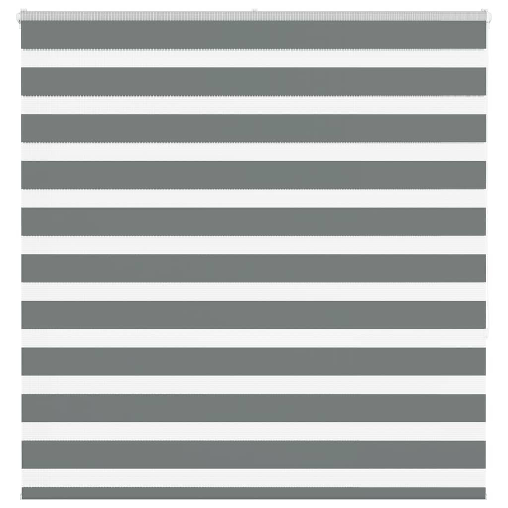 vidaXL Doppelrollo Dunkelgrau 140x150 cm Stoffbreite 135,9 cm Polyester