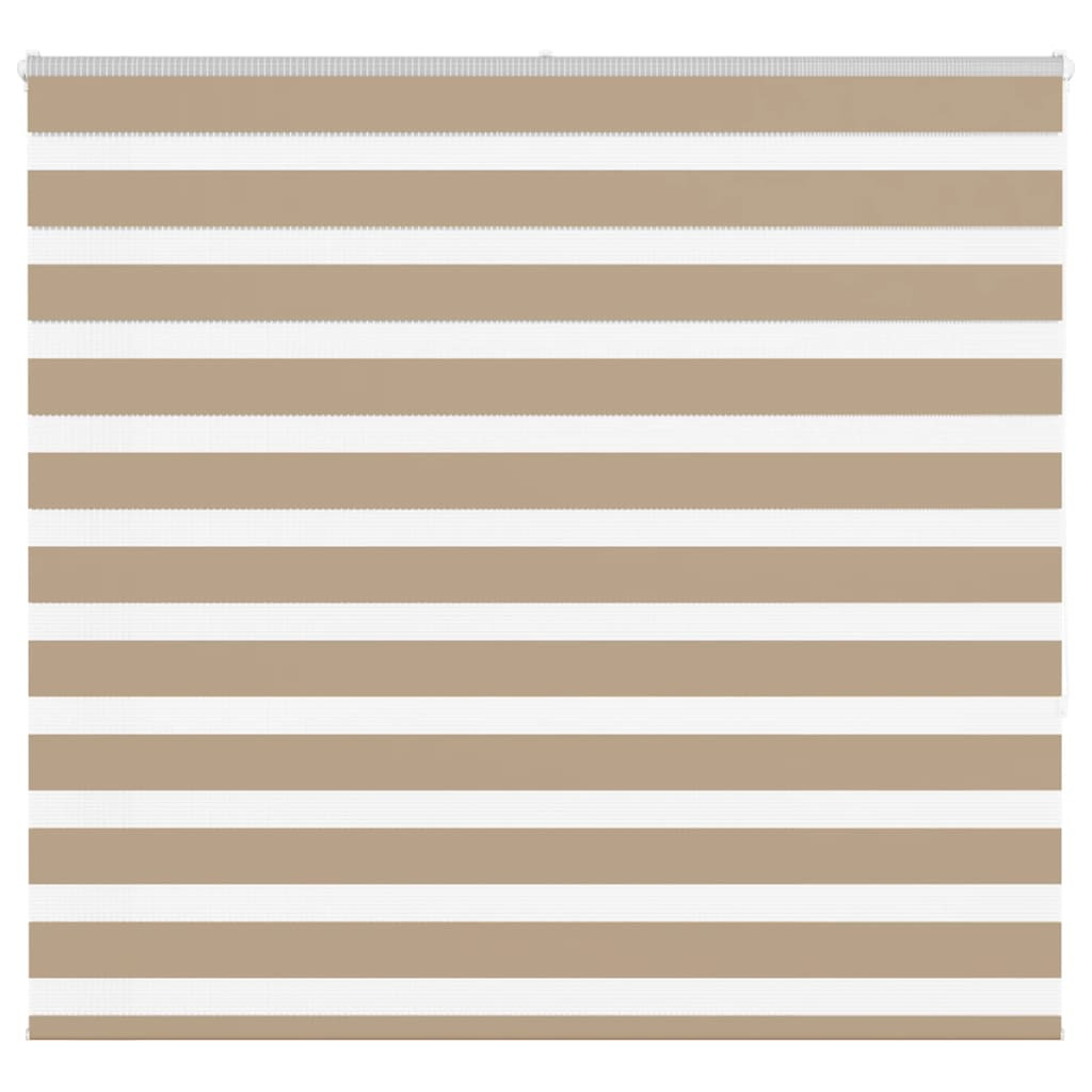 vidaXL Doppelrollo Sandbraun 155x150 cm Stoffbreite 150,9 cm Polyester