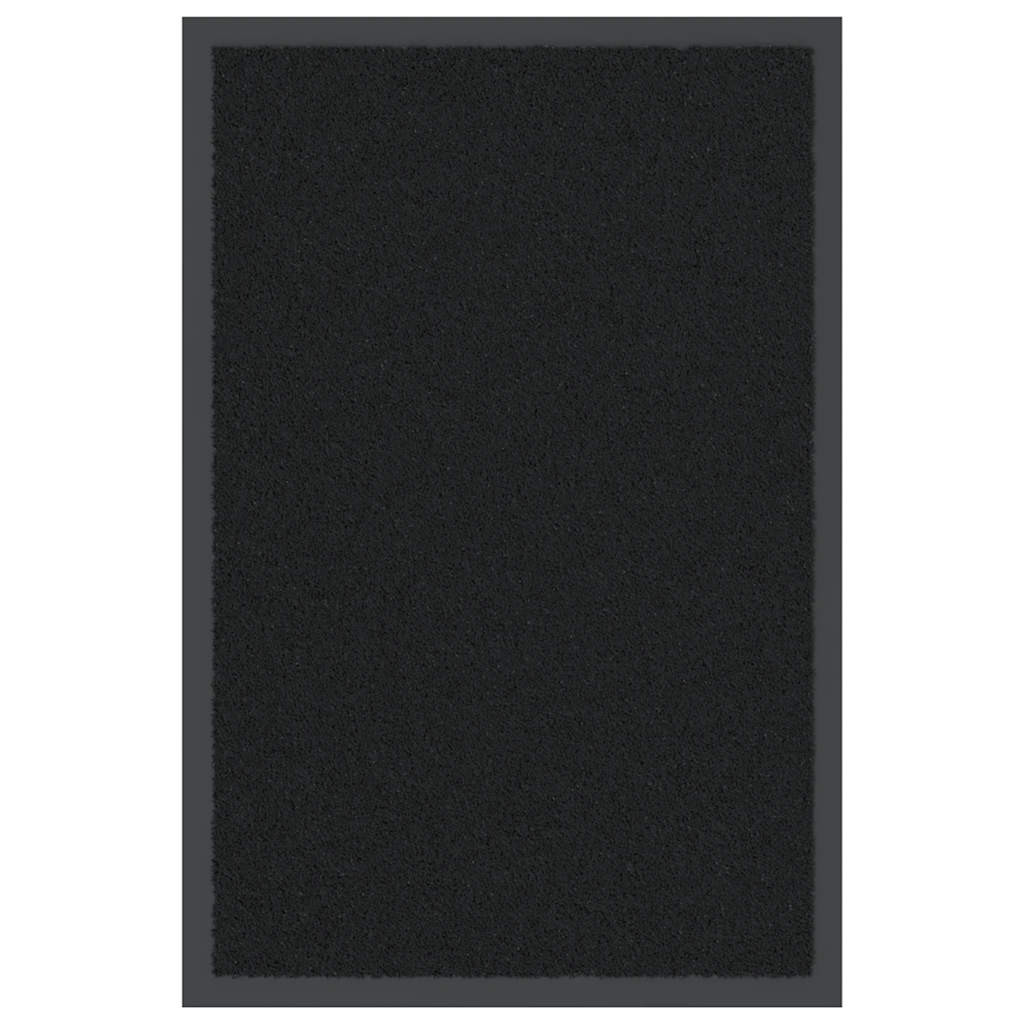 vidaXL Fußmatte Schwarz 40x60 cm