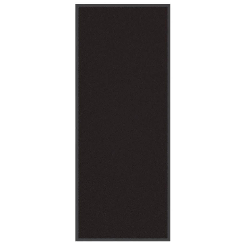 vidaXL Fußmatte Schwarz 60x150 cm