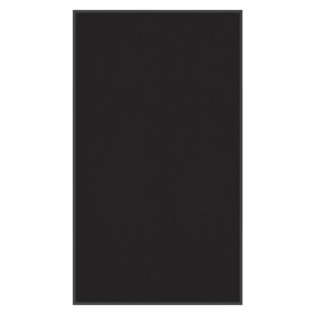 vidaXL Fußmatte Schwarz 115x200 cm