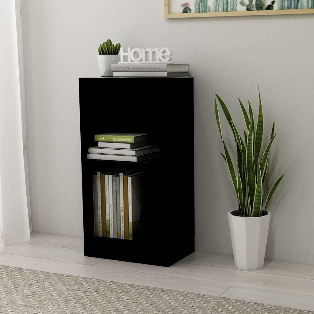vidaXL Bücherregal Schwarz 40x24x75 cm Holzwerkstoff