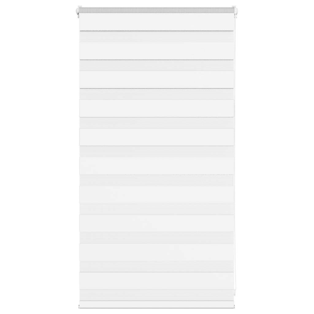 vidaXL Doppelrollo Weiß 90x100 cm Stoffbreite 85,9 cm Polyester
