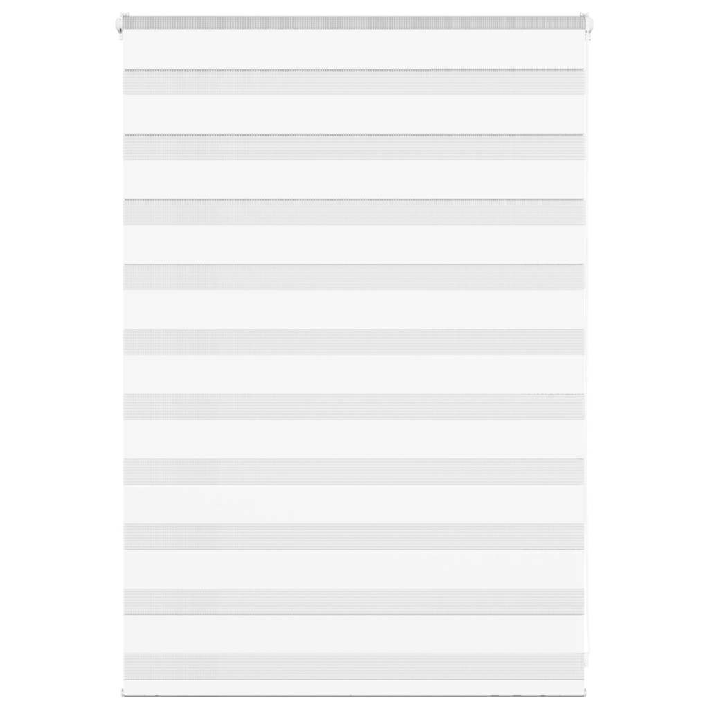 vidaXL Doppelrollo Weiß 110x100 cm Stoffbreite 105,9 cm Polyester