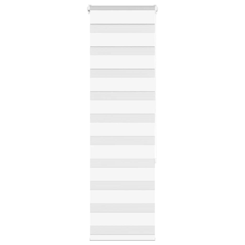 vidaXL Doppelrollo Weiß 45x150 cm Stoffbreite 40,9 cm Polyester