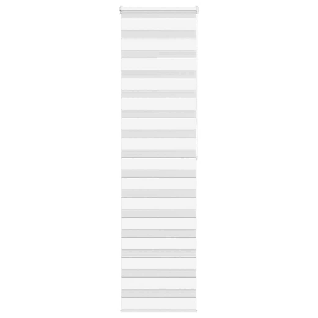 vidaXL Doppelrollo Weiß 60x200 cm Stoffbreite 55,9 cm Polyester