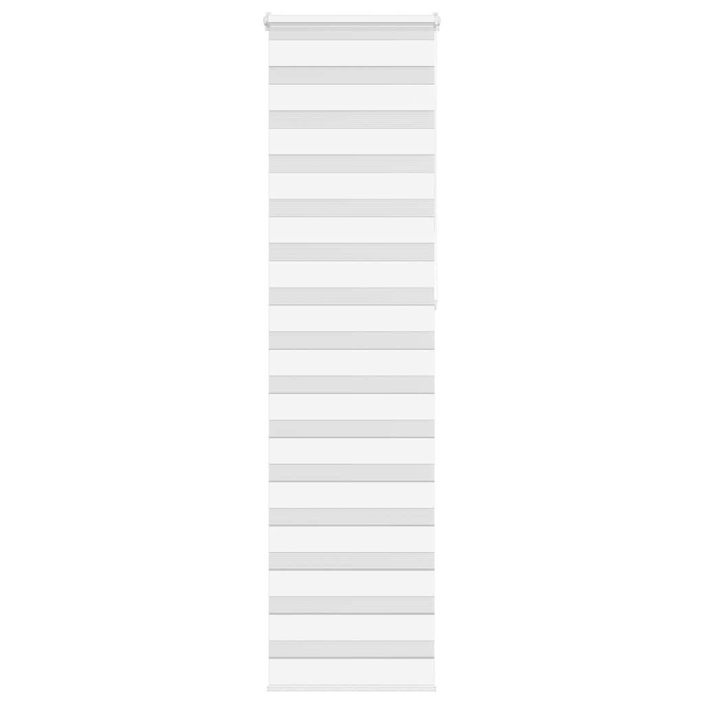 vidaXL Doppelrollo Weiß 60x230 cm Stoffbreite 55,9 cm Polyester