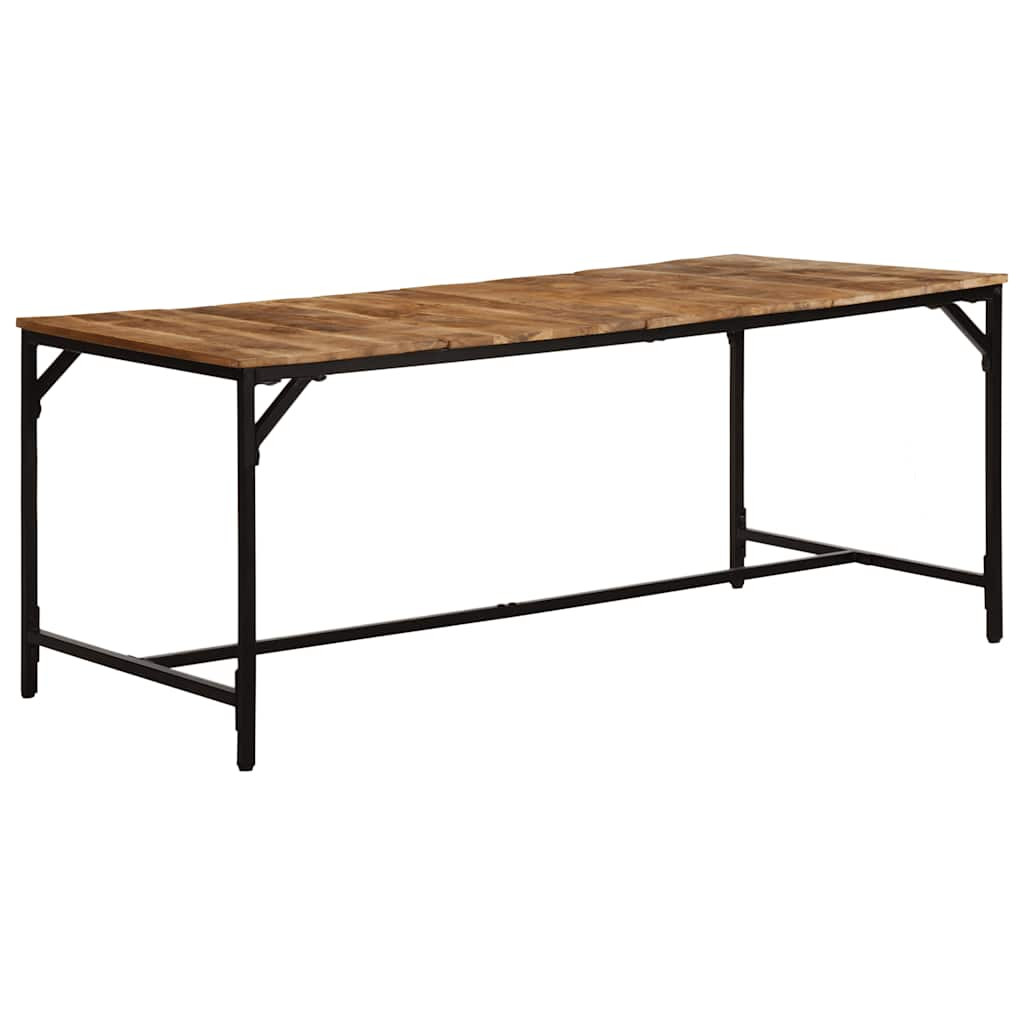vidaXL Esstisch 180x90x75 cm Raues Massivholz Mango