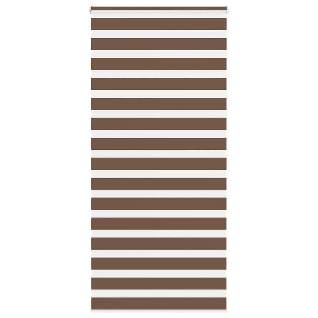 vidaXL Doppelrollo Braun 110x200 cm Stoffbreite 105,9 cm Polyester