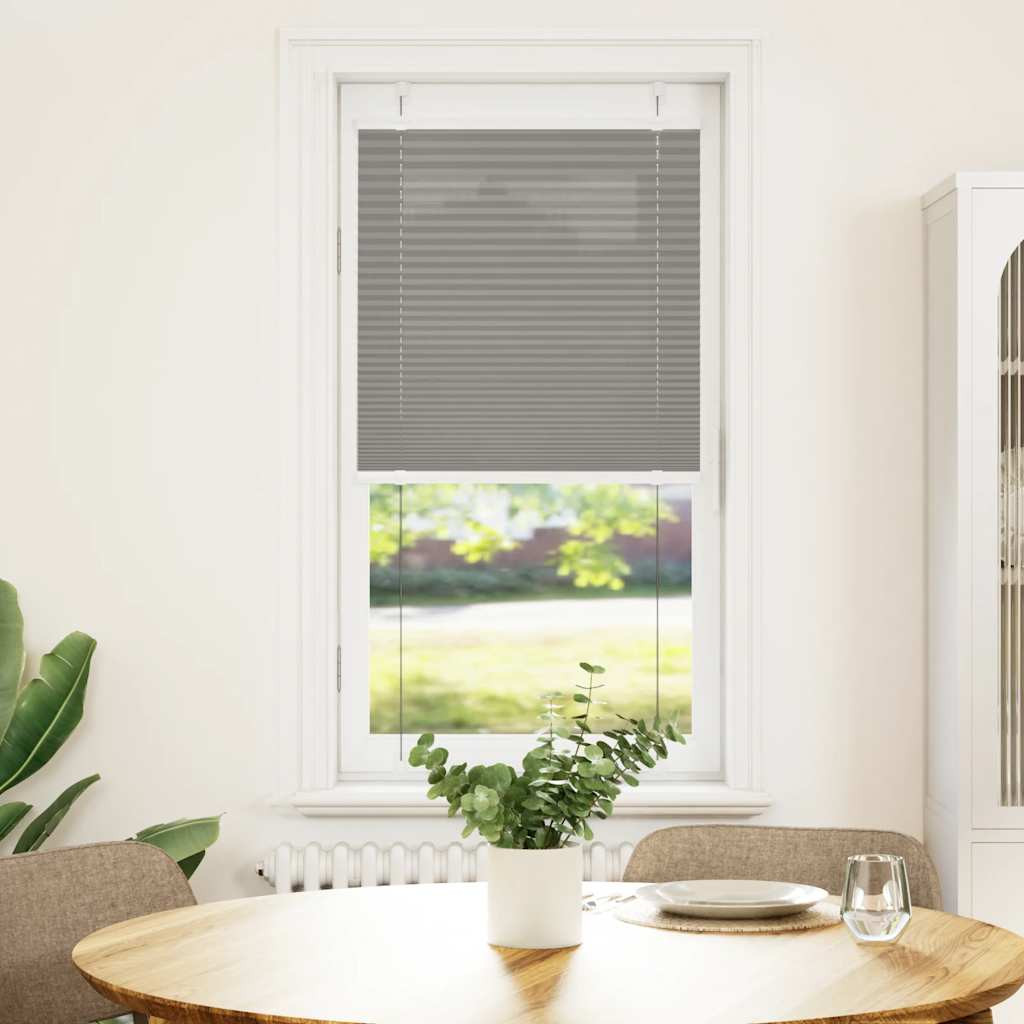 vidaXL Plissee Anthrazit 60x100 cm Stoffbreite 59,4 cm Polyester
