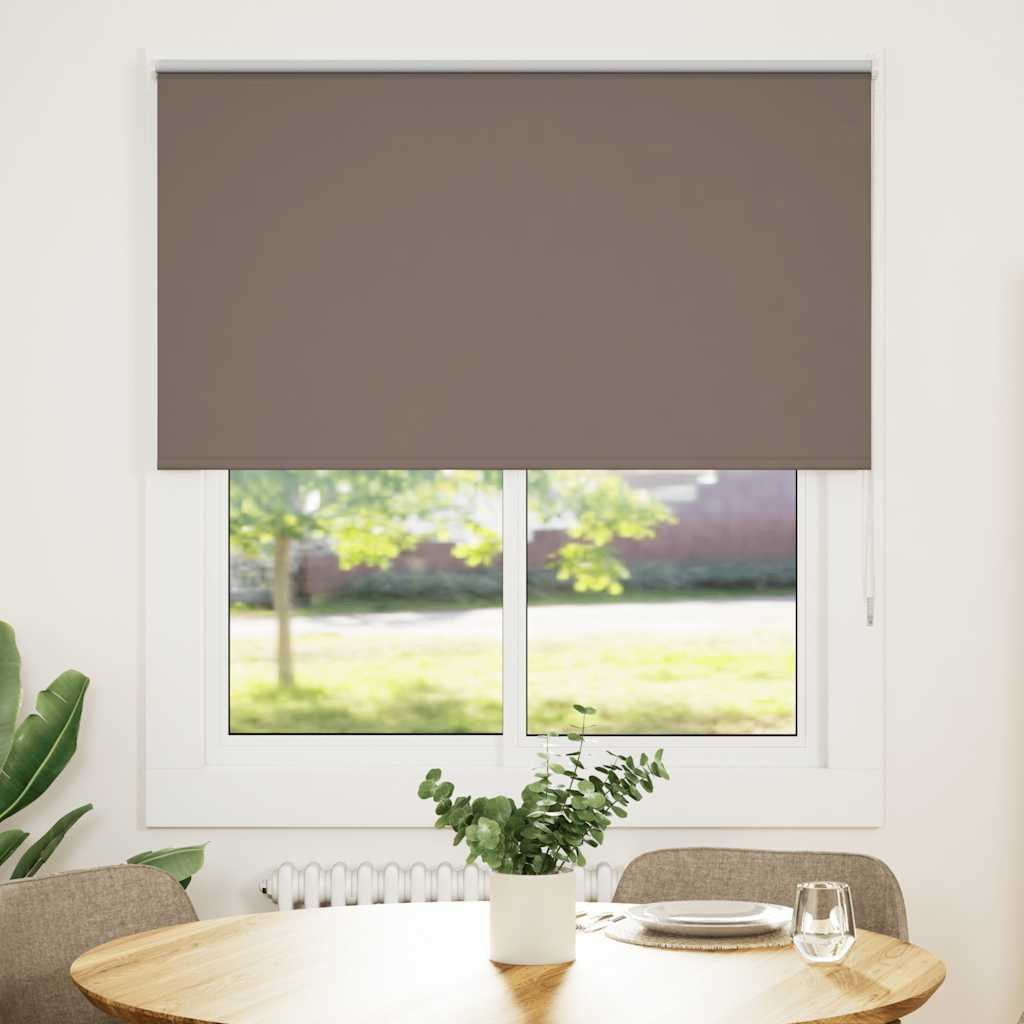 vidaXL Verdunkelungsrollo Kaffeebraun 140x130cm Stoffbreite 136,6cm