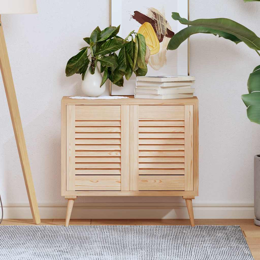 vidaXL Schranktüren Lamellen-Design 2 Stk. 39,5x29,5cm Massivholz