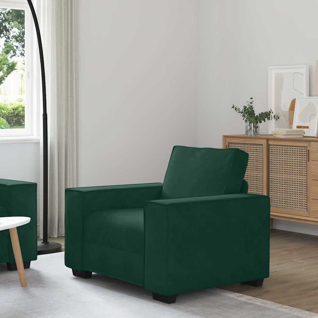 vidaXL Sessel Dunkelgrün 100x78x84 cm Samt