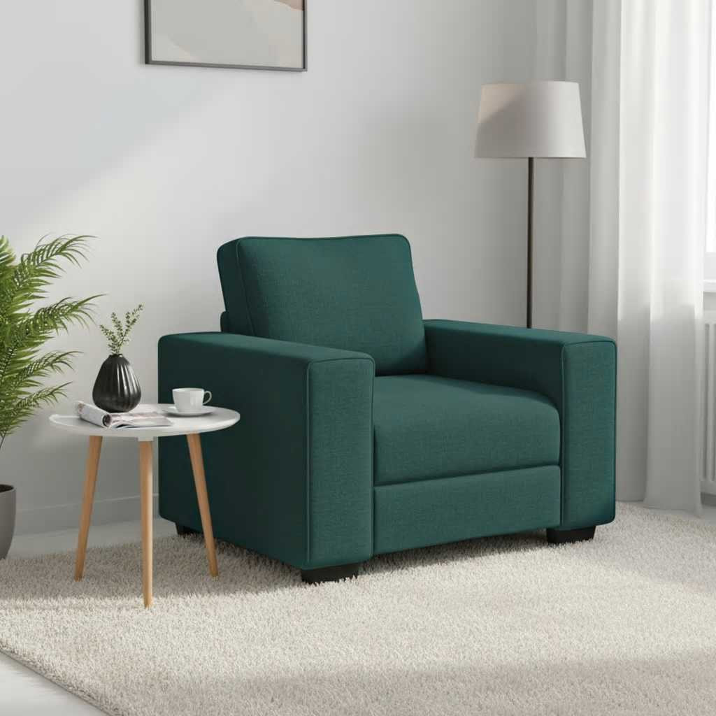vidaXL Sessel Dunkelgrün 100x77x82 cm Stoff