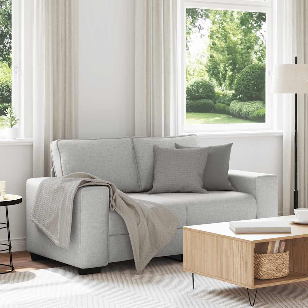 vidaXL 2-Sitzer-Sofa Wolkengrau 160x77x82 cm Stoff