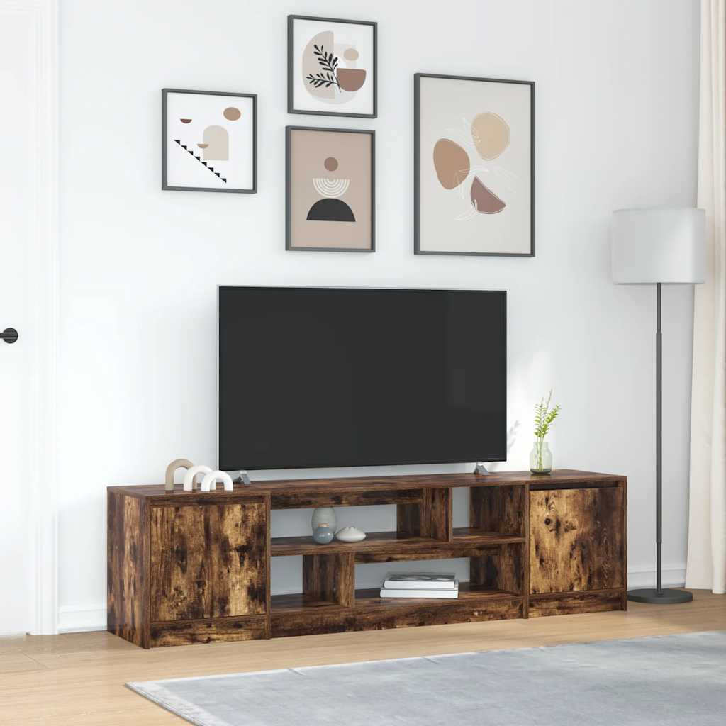 vidaXL TV-Schrank Räuchereiche 188,5x41x50 cm Holzwerkstoff