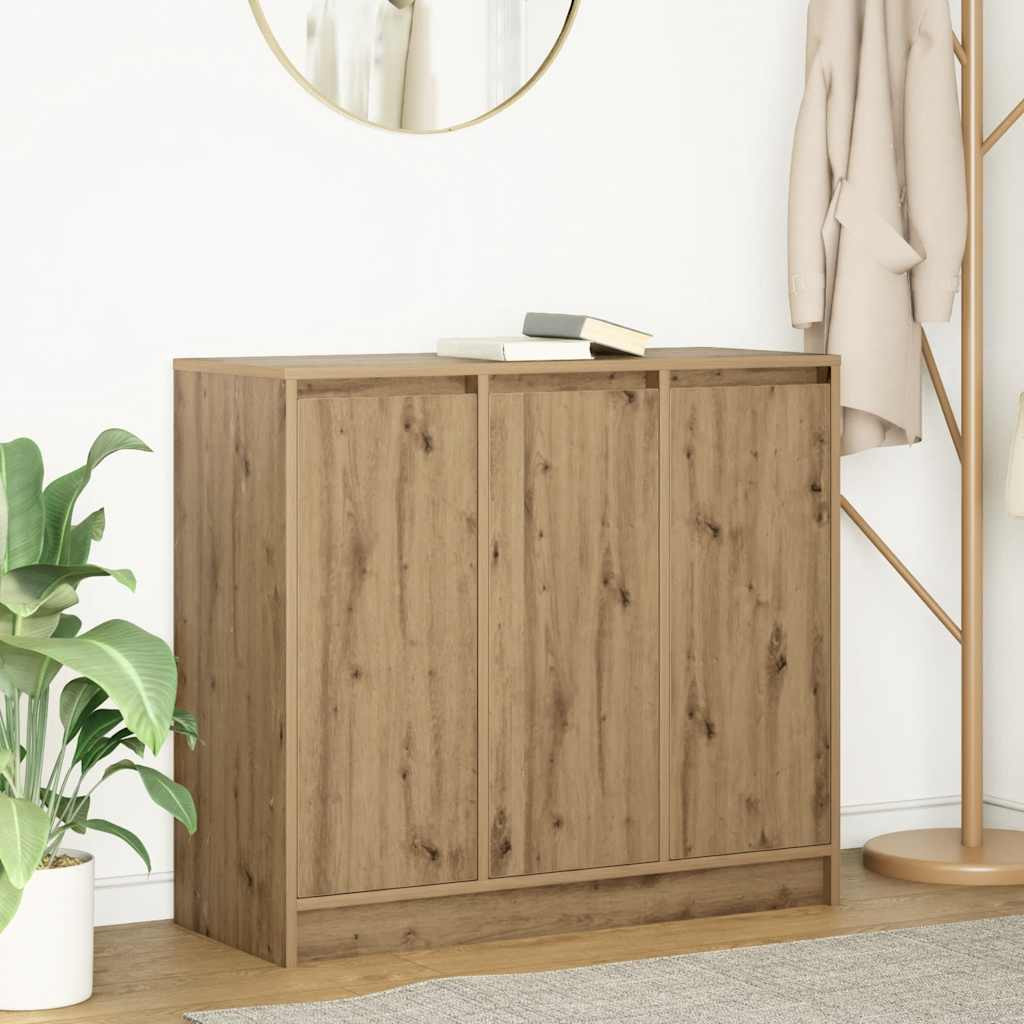vidaXL Sideboard Artisan-Eiche 85x34x76 cm Holzwerkstoff