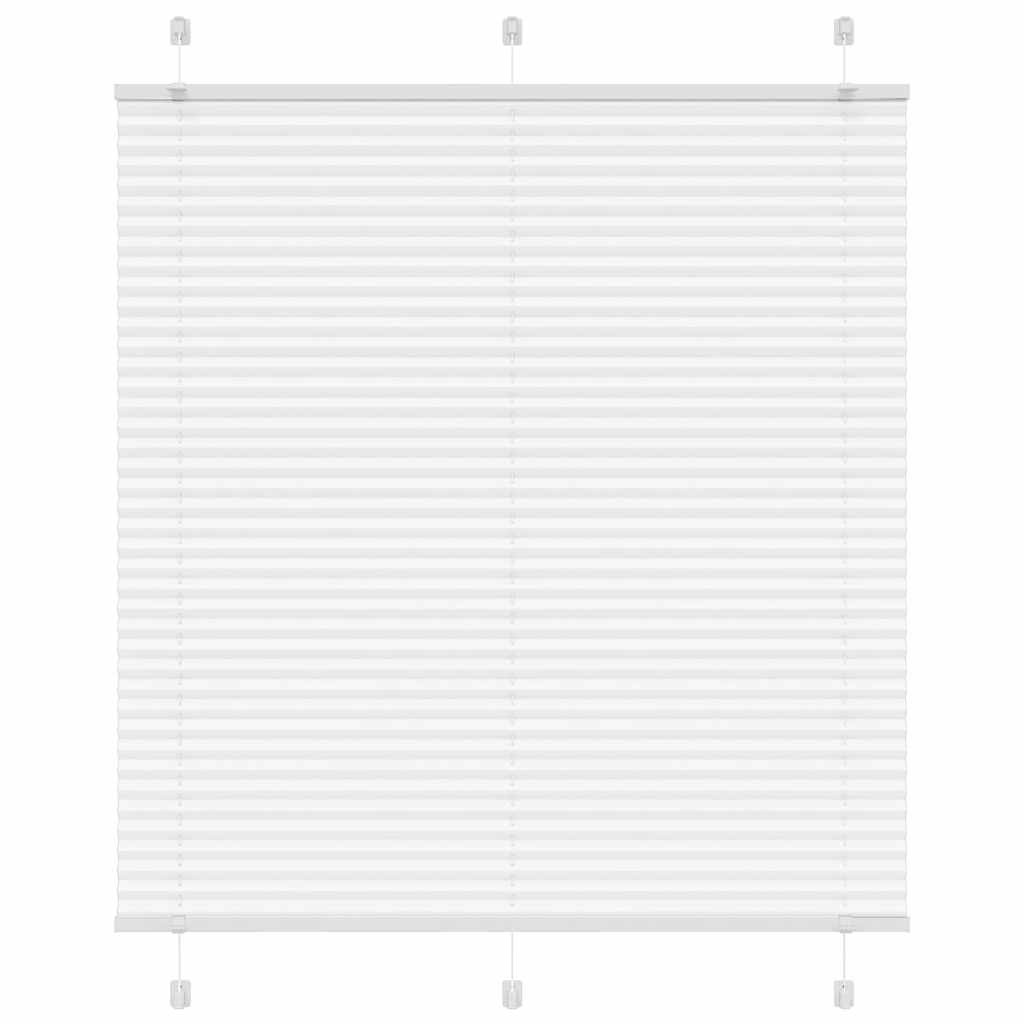 vidaXL Plissee Weiß 115x150 cm Stoffbreite 114,4 cm Polyester