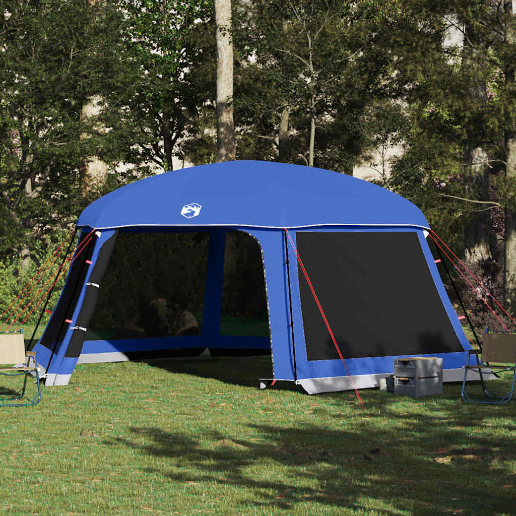 vidaXL Poolzelt mit abnehmbarem Überzelt Netzwänden Azurblau 618x532cm