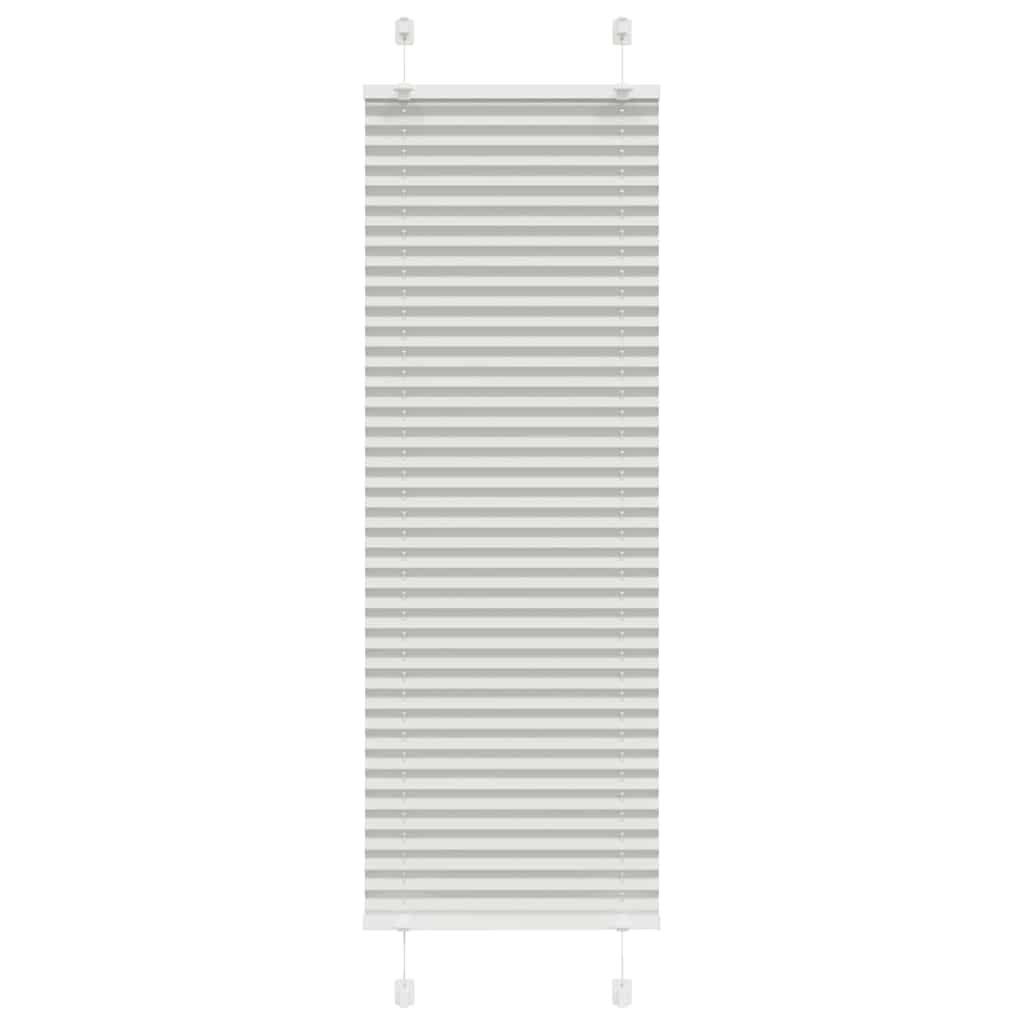 vidaXL Plissee Hellgrau 50x150 cm Stoffbreite 49,4 cm Polyester