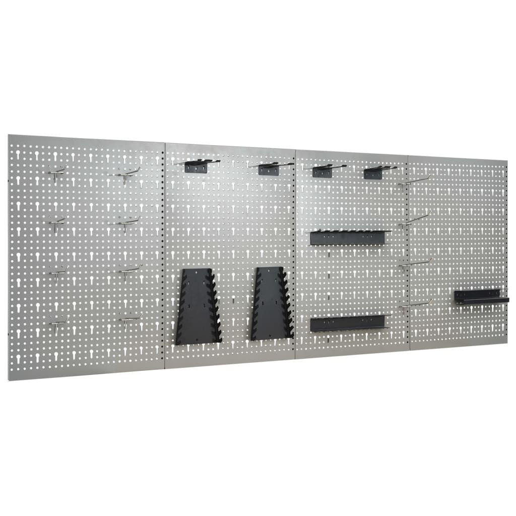 vidaXL Werkzeugwand 4 Stk. 40×58 cm Stahl