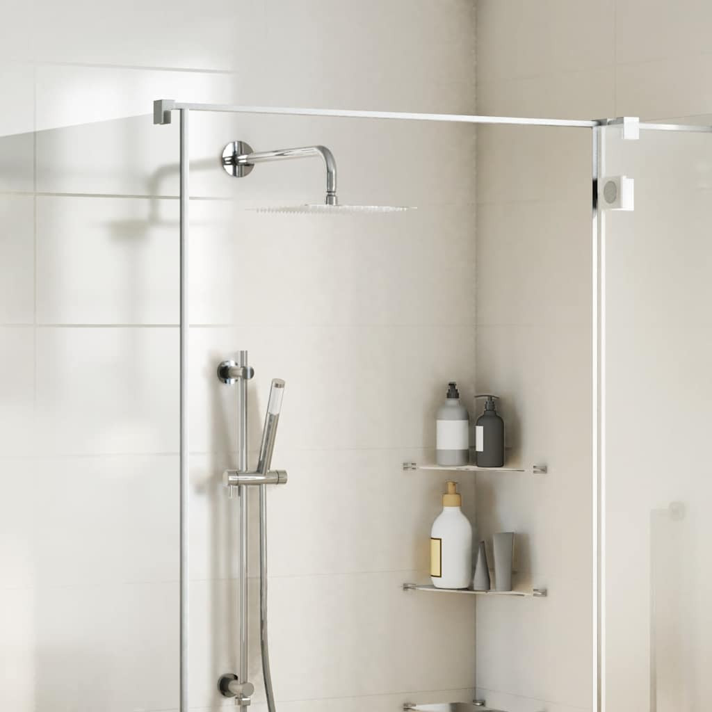 vidaXL Regenbrause Edelstahl 304 25x25 cm Quadrat