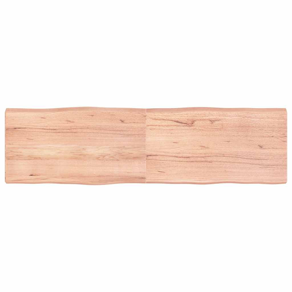 vidaXL Tischplatte 180x50x(2-6) cm Massivholz Behandelt Baumkante