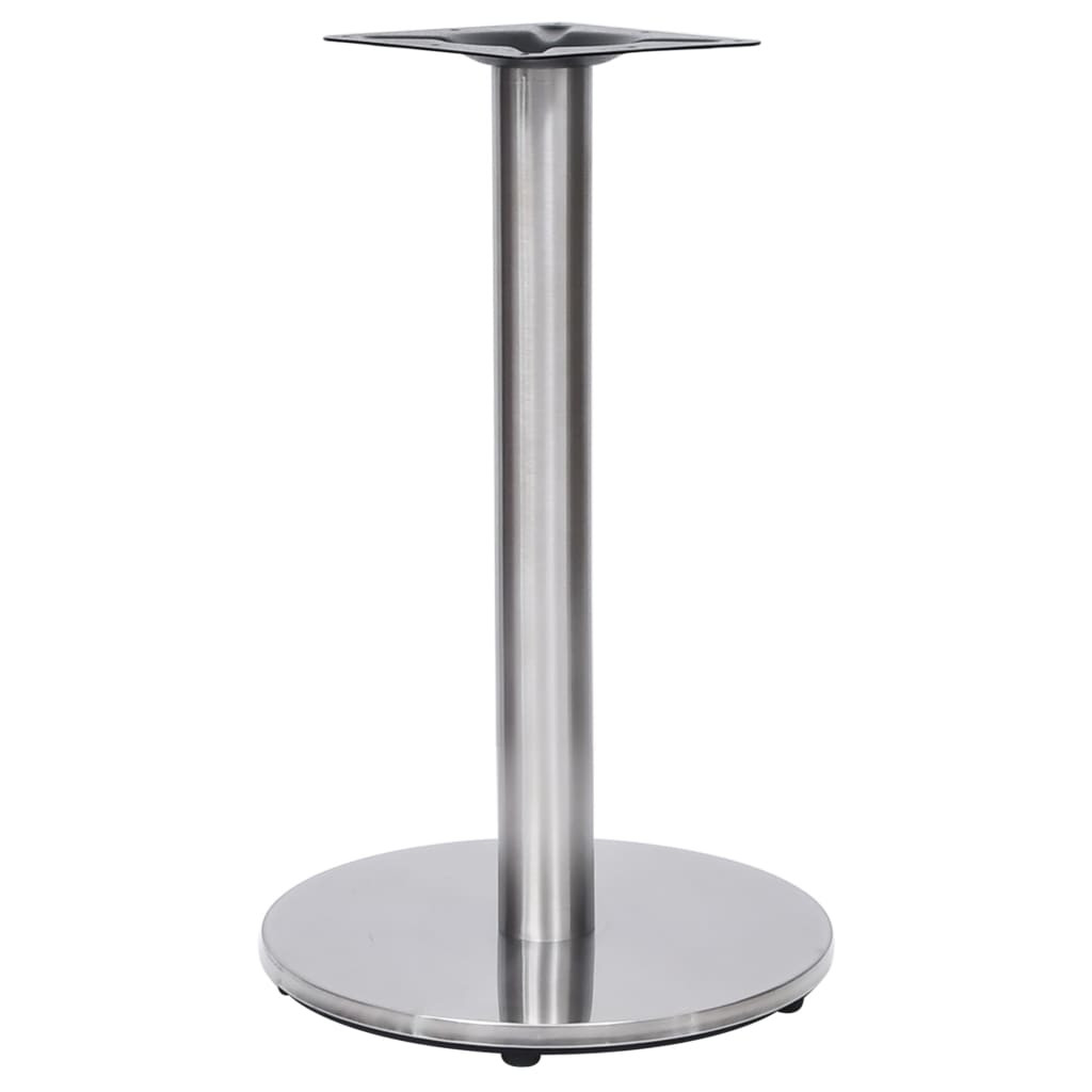 vidaXL Bistrotisch-Gestell Silbern Ø45x72 cm Edelstahl