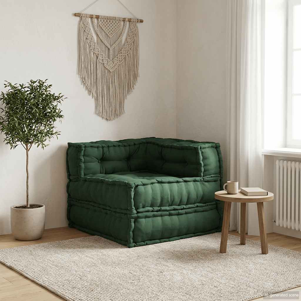 vidaXL Modulares Sofaelement Grün 70x70x54 cm Stoff